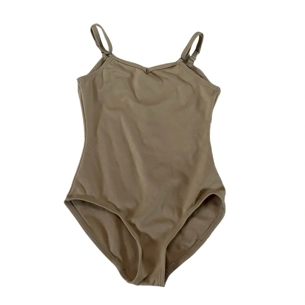 Capezio Nude Leotard Bodysuit Size Medium